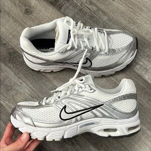 Nike Air Max Moto 2k Women's White and Gray Athletic Shoes